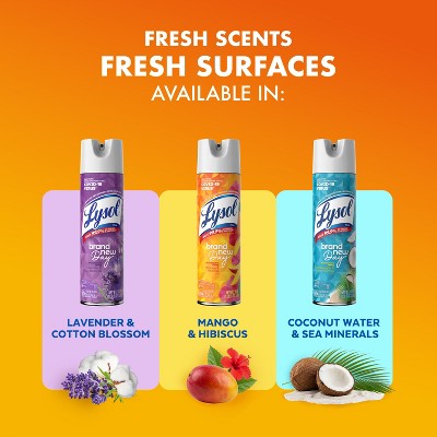 Lysol Brand New Day Mango & Hibiscus Disinfectant Spray - 19oz