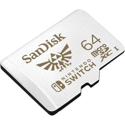 SanDisk 64GB MicroSDXC UHS I Card for Nintendo Sw SDSQXAT 064G GN