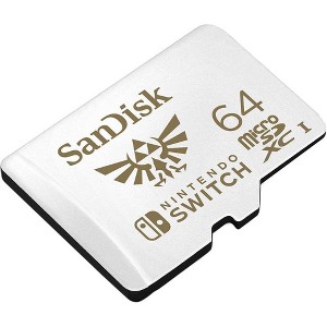 SanDisk 64GB MicroSDXC UHS I Card for Nintendo Sw SDSQXAT 064G GN - 1 of 3