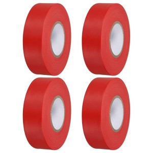 Unique Bargains PVC Non-Adhesive Flagging Tape for Tree Survey Boundaries 4 Pcs - 1 of 4