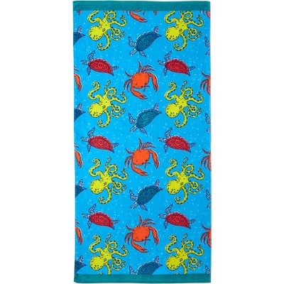Lands' End Kids Printed Velour Beach Towel
