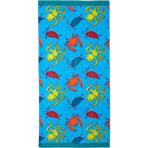 Lands' End Kids Printed Velour Beach Towel - 1 of 2