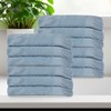 Cotton Geometric Jacquard Plush Soft Absorbent Bath Towel Set by Blue Nile Mills - 2 of 4