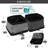 PetAmi Collapsible Dog Bowls 2 Pack, Food and Water Travel Set, Portable Pet Dish No Spill, Foldable Lightweight BPA Free Leakproof - 2 of 4