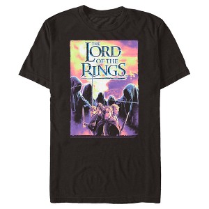 Men's Lord of the Rings Fellowship of the Ring Dark Riders Poster T-Shirt - 1 of 4