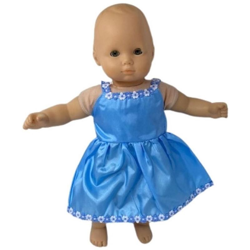 Doll Clothes Superstore Blue Sundress Fits 15-16 Inch Baby Dolls, 2 of 5