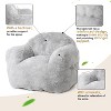 Bean Bag Chair for Adults, Giant Bean Bag Chair Soft Green Bean Bag Sofa Oversized Bean Bag Couch with Filler Included Chair Sofa - 3 of 4