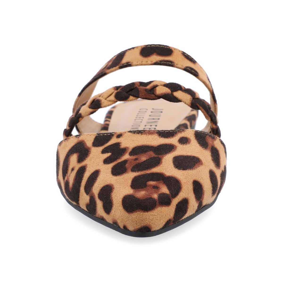Женские сабо Journee Collection Narrow Width Women's Olivea Mule Leopard 8.5NW — фото 6