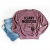 Simply Sage Market I Carry Monsters Purse Sweatshirt - 3 of 4