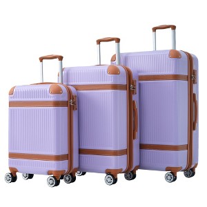 3 Piece Luggage Set, Hard Shell Luggage Set with Spinner Wheels & TSA Lock, Lightweight Travel Luggage Set for Business Trip (20'' 24'' 28'') - 1 of 4