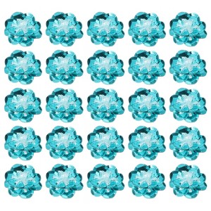 Unique Bargains Iron On Durable DIY Clothing Sequin Bead Flowers Patches 50 Pcs - 1 of 4