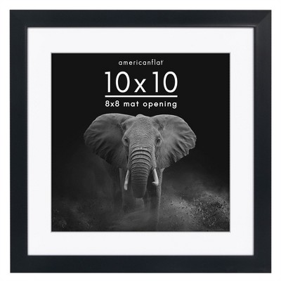 Americanflat Gallery-Style Picture Frame with Mat to Secure Artwork, Prints, and Photos