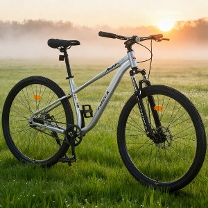 KWPZQEB 29 Inch Wheels Single Speed Mountain Bike, Outdoor Cycling Bike with Steel Frame & Suspension Fork, Outdoor Bicycles with Dual Disc Brakes - 1 of 4