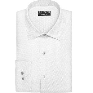 Alfani Mens Athletic Fit Twill Stretch Button Up Shirt - 1 of 1