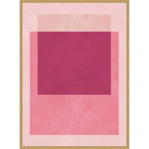 Amanti Art 28"x38" Overlapping Geometry 12 by Vitor Costa Framed Canvas Wall Art - 1 of 4
