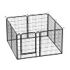 Chery Life Heavy Duty Metal Playpen With Door, 31.7"H Dog Fence, Pet Exercise Pen - 3 of 4