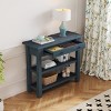 Retro Console Table With Drawer, Sofa Table With Two Sturdy Shelves, 36 Inch Long Console Table Wood, Console Table Contemporary-Cuddlewood - 3 of 4