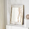 Kandi Faux Marble Mirror - 24" x 36" - CMI1006 - White/Brass - Safavieh - 2 of 4