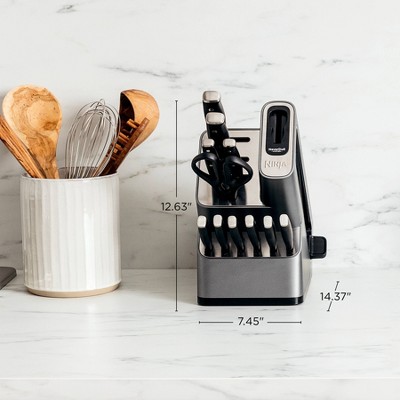 Ninja NeverDull Essential 12pc Knife System with Built in Sharpener - K12012: High Carbon Stainless Steel, Hand Wash - Thumbnail 4