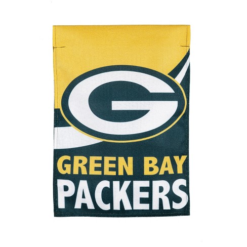 Evergreen Green Bay Packers House Applique Flag- 28 x 44 Inches Indoor  Outdoor Sports Decor