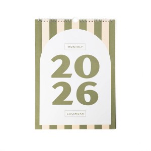 Spiral Bound Wall Calendar Green - Bullseye's Playground™ - 1 of 3