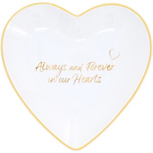 Pavilion Gift Company - In Our Hearts - 4.5" Heart Keepsake Dish - Decorative Trays and Platters - 1 of 4