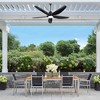 Airsurfer Black Waterproof Outdoor Ceiling Fan with 3 Color LED Light and Remote,Quiet Dc Motor,Ceiling Fan With Cord For Patios Porch Pergola - 2 of 4
