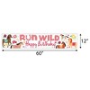 Big Dot of Happiness Run Wild Horses - Happy Birthday Pony Decorations Party Banner - 2 of 4