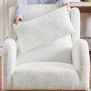 Ridstar Upholstered 27.2 Inch Modern High Backrest Accent Rocking Chair With Pocket For Reading, Living Room-White - 4 of 4