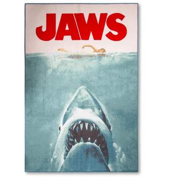 Ukonic JAWS Movie Poster Printed Area Rug | 52 x 78 Inches