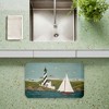Stupell Industries Coastal Breeze Lighthouse Harbor Printed Anti-Fatigue Floor Mat, design by Warren Kimble, 30"x18" - 2 of 4
