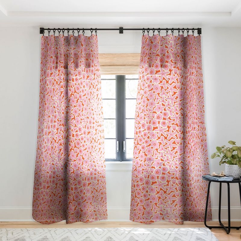 Alisa Galitsyna Vibrant Summer Pattern 2 Single Panel Sheer Window Curtain - Society6, 1 of 7