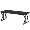 Resenkos Computer Desk, Office Desk, Study Desk,78.7" Executive Desk, Large Computer Desk Two Person Desk for Home Office,Black - 3 of 3