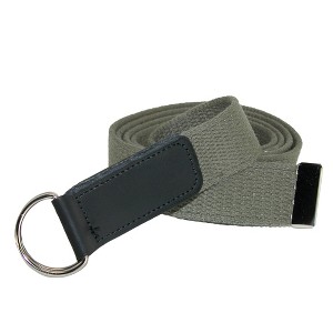 CTM  Cotton Web Belt with Double D Ring Buckle - 1 of 4