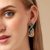 SOHI Women's Green Crystal Drop Earrings - 3 of 3