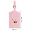 Unique Bargains Letter Luggage Tag Pink 1 Pc - 2 of 4