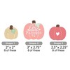 Big Dot of Happiness Girl Little Pumpkin - DIY Shaped Fall Birthday Party or Baby Shower Cut-Outs - 24 Count - 2 of 4
