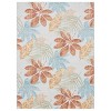 Luxe Weavers Rustic Floral Brick Outdoor Rug - 2 of 4