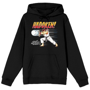 Street Fighter Classic Hadoken! Men's Black Hoodie - 1 of 1