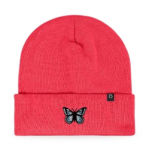 Dalix Butterfly Embroidered Beanie Insect Warm Winter Knit Hat for Women - 1 of 4