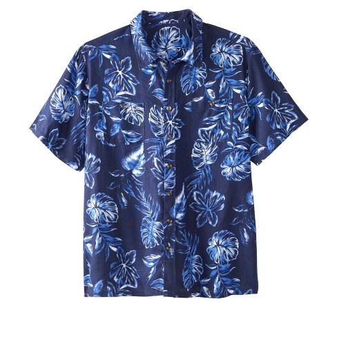 royal blue floral shirt