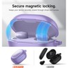 SURITCH Magnetic Cases for Bose New QuietComfort Earbuds (2024) Case Cover, Rugged Shockproof Protective Cove with Magnetic Lok & Carabiner, Purple - 3 of 3