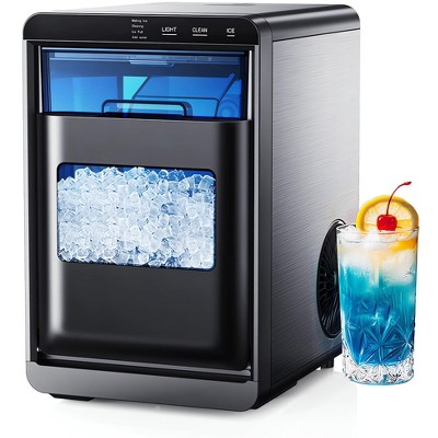 Simzlife Nugget Ice Maker Countertop, 44Lbs/24H Pebble Ice Maker Machine
