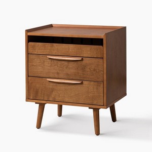 Janet 3 - Drawer end table with a Charging Station | KARAT HOME - 1 of 4