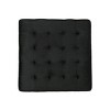 NicBex Modern 31" Square Ottoman Velvet Footstools with Button Tufted for Bedroom and Living Room, Black - 4 of 4