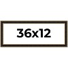 PosterPalooza | Panoramic Ornate Brown Picture Frame - UV Acrylic, Foam Board Backing, Hanging Hardware - 2 of 4