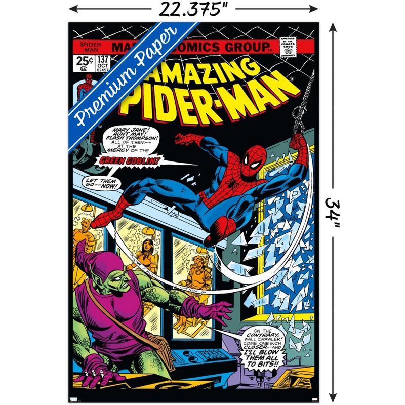 Trends International Marvel Comics - Spider-Man - Amazing Spider-Man #137 Unframed Wall Poster Prints, 3 of 7