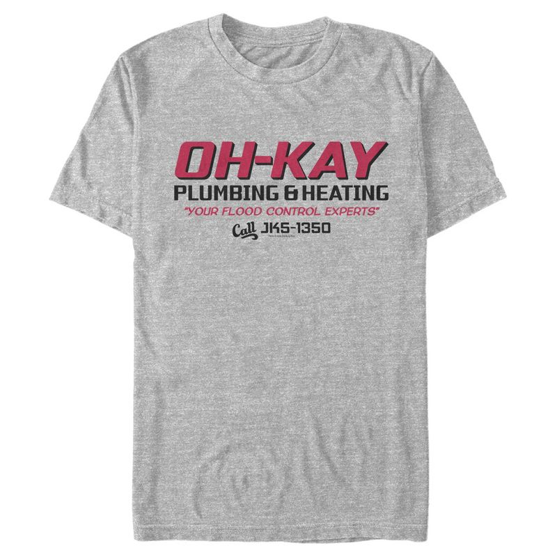 Men's Home Alone Oh-Kay Plumbing & Heating T-Shirt, 1 of 6