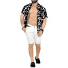 LA LEELA Mens Hawaiian Shirts Short Sleeve Button Down Shirt Men's Vacation Shirts Summer Beach Casual Tropical Shirts for Men Funny - 2 of 4