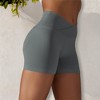 Anna-Kaci Active Women's High Waist Seamless Ribbed Biker Shorts - 4 of 4